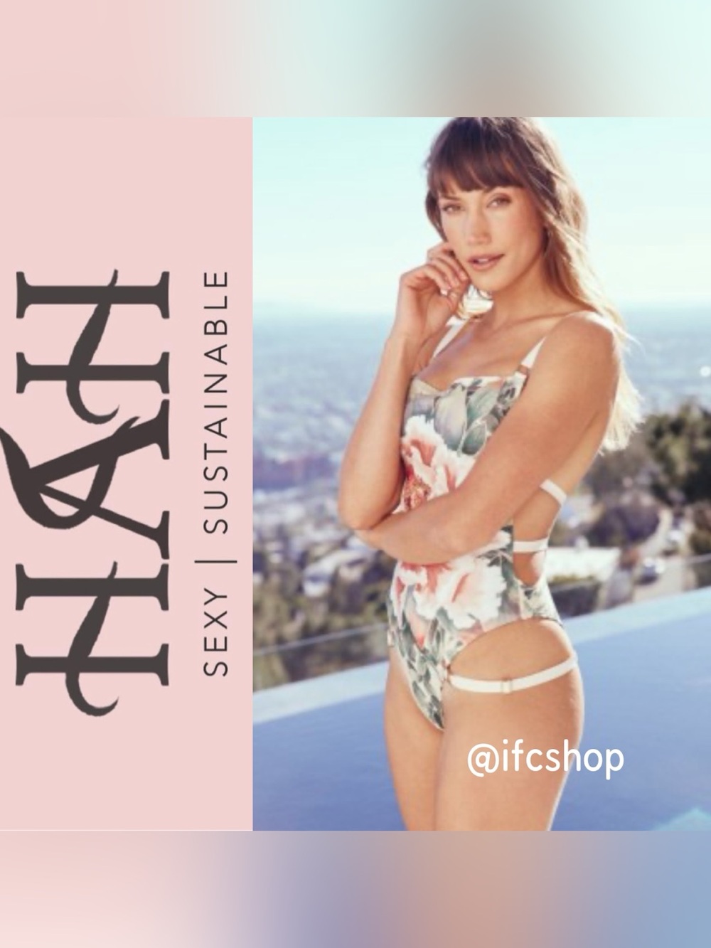We Are Hot As Hell HAH Swimsuit in Flower In Your Face M